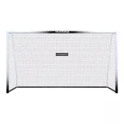 Hudora Pro Tect Advanced kovinski nogometni gol, 360 cm – bel-črn