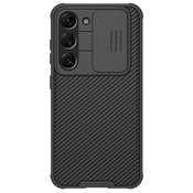 Premium trden ovitek Nillkin CamShield za Samsung Galaxy S23 - črn