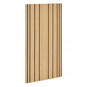 Akustični panel MDF hrastov dekor/črn filc 60,5 x 2,1 x 120 cm