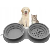 shumee Zložljiva počasi sušeča posoda za hrano za pse in mačke, potovalni silikon
