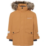 Didriksons BJARVEN KIDS PARKA 4, otroška smučarska jakna, rjava 505991