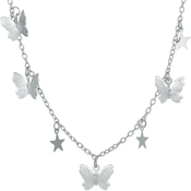Ogrlica Star Butterfly - Srebrna KP35486