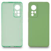 JUST IN CASE Set dve maske za telefon Xiaomi 12 Extra case MIX PLUS zelena i tirkizna