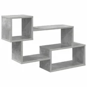 Lebdeca polica Zidna montaža Betonska siva 87 x 20 x 55 cm