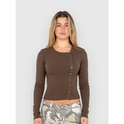 Rusty Button Up Long Sleeve T-Shirt java