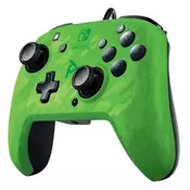 PDP Nintendo Switch faceoff deluxe controller + audio camo green ( 041381 )