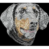 shumee Doberman, Dobermann II - našitek v obliki psa, vezeni našitek, edinstvena dekoracija nahrbtnika znamke Art-Dog