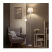 Brilagi - Stojeca lampa CERIA 1xE27/100W/230V + 1xE14/25W bela/siva