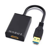 Adapter USB 3.0 (M) - HDMI (F) crni