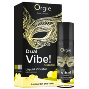 shumee Orgije - dvojno vzdušje! Liquid Vibrator 15ml - Lemon Gin and Tonic