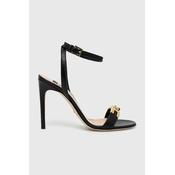 Kožne sandale Elisabetta Franchi boja: crna, SA17L31E2