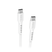 SBS USB-C - USB-C kabel 3m bel in kabel TECABLETCC3MW Podatkovni polnilni