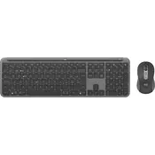 Logitech 920-012503 tipkovnica Miš priložen Office RF bežični + Bluetooth QWERTZ Švicarski Grafit