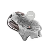 BabyMatex Odeja KOALA MUSLIN s kapuco 95x95 siva