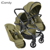 icandy® peach™ 7 djecja kolica double phantom olive green