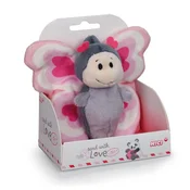NICI plišasti metulj Love v darilni škatli, 10 cm