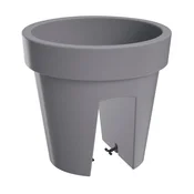 Prosperplast Lofly DLOFR250 Cvetlični lonec z ograjo | Kamnito siv