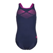 ARENA Enodelne kopalke Bay Swim Pro Back mornarska/pegasto roza