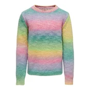 Kids ONLY Pulover Rainbow 15273007 Pisana Regular Fit