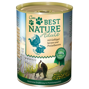 Varčno pakiranje Best Nature Cat Adult 12 x 400 g - perutnina in kunec