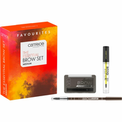 Catrice The Essential Brow Set Nijansa medium Set olovka za obrve Eye Brow Stylist 1,6 g 030 Brow-N-Eyed Peas + puder za obrve Brow Powder Waterproof 4 g 020 Ash Brown + gel za obrve Super Glue Brow Styling Gel 4 ml 010 Ultra Hold