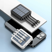 Andowl Mini Solarna Polnilna Baterija Powerbank 12.000 mAh