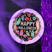 PartyPal Folija balon z motivom lobanje duha za SREČNO NOČ ČAROVNIC 45 cm