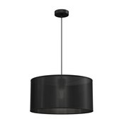 Luster na lanku LOFT SHADE 1xE27/60W/230V O 40 cm crna