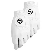 Golf rokavice TaylorMade Stratus Tech White 2-pack Leva roka, L