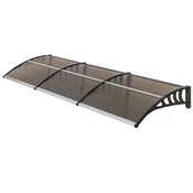 Homestar Nadstrešek za vrata 303x96x27 cm rjav
