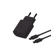 TRANYOO Kućni punjač T-SA2C 25WPD+KABL Type-C na Type-C 60W CRNI