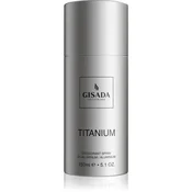 Gisada Titanium deodorant v pršilu brez aluminija za moške 150 ml