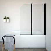 Aquaestil Titan II paravan za kadu crni profil - Aquaestil - 116 cm/ 140 cm - Kaljeno staklo 6mm - Crna mat*** moguce naruciti i u bijeloj i srebrnoj boji (cijena na upit) - Prozirno*** moguce naruciti i reljef (cijena na upit)
