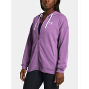 Under Armour Pulover UA Rival Terry OS FZ Hooded-PPL L