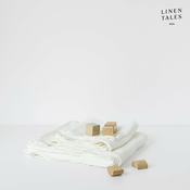 Bijeli laneni djecji rucnik 45x90 cm - Linen Tales