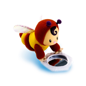 Igračka Pčelica Doudou Zoom Cotoons Smoby s ogledalom za bebe žuto-smeđa