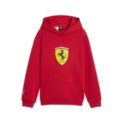 PUMA Scuderia Ferrari Coloured Shield Fleece Hoodie Youth, Age, Rosso Corsa, 15-16Y