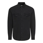 Only & Sons Srajca ONSRAY črn denim