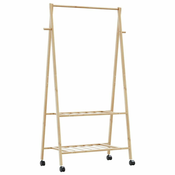Vidaxl vidaXL Stojalo za oblačila s policami in kolesi 96x45,5x155,5 cm