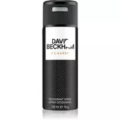 David Beckham Classic deodorant v spreju brez aluminija 150 ml za moške