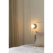 Nuura Aps Nuura stenska svetilka Liila 1, O 14 cm, IP44, črna/opal - Kopalnica - Skandinavski - črna, opal - Kovina