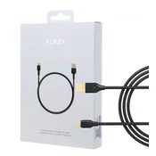 Aukey Micro USB kabel - USB-A, 1m, 480 Mbps, Quick Charge, črn