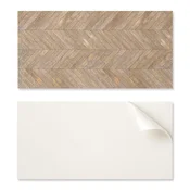 shumee Paket samolepilnih vinilnih ploščic v vzorcu ribje kosti 10x40x20 cm