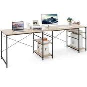 COSTWAY Računalniška miza Kotna miza 151 x 151 x 75 cm, (5000007000)
