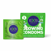 Exs Glow – Glow in the Dark kondomi, 3 kom