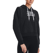 Under Armour Pulover Essential Script Hoodie-BLK L