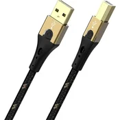 Oehlbach Oehlbach USB kabel USB 2.0 USB-A vtič\, USB-B vtič 5.00 m črna/zlata D1C9544, (20417300)