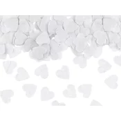 PartyDeco Konfeti - Beli srčki 15 g