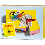 Drvene kocke Pippi – Pipi Duga Carapa, 6 komada