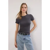 Trendyol Milla Ženska bluza, Siva